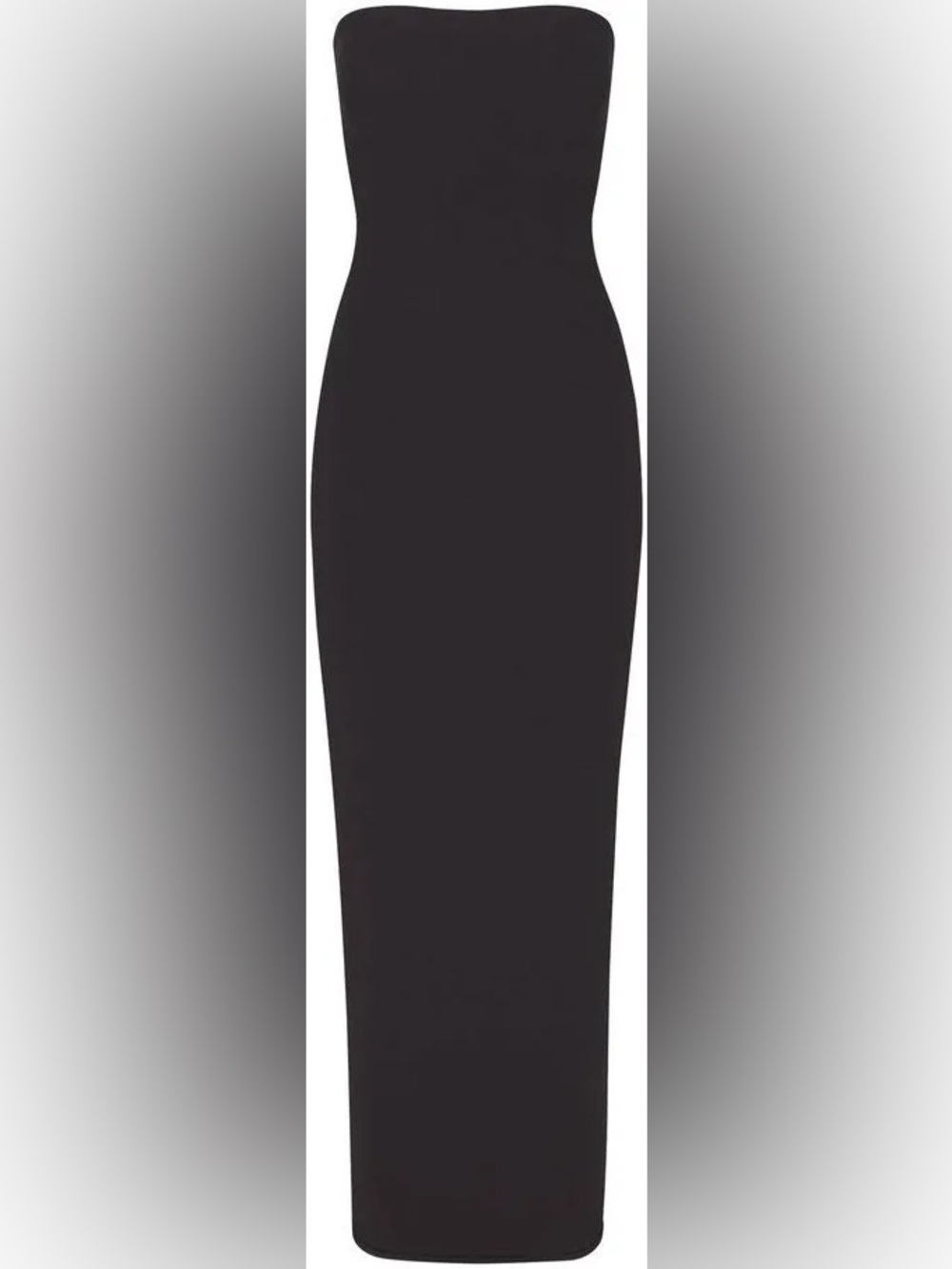 SKIMS Tube Black Pencil Maxi Skirt